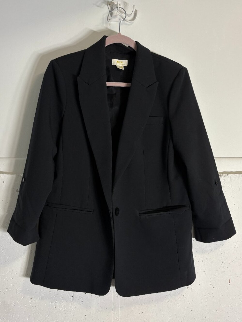 Maeve by Anthropologie Black Oversized Blazer